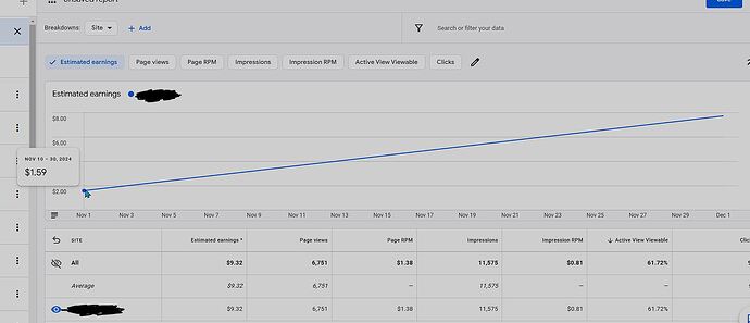 Nov earning